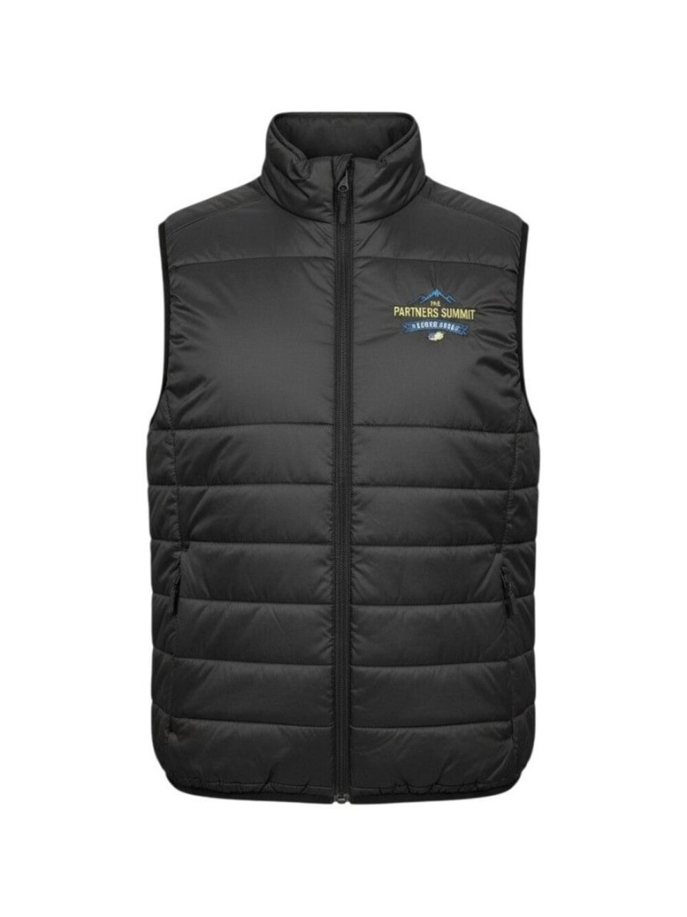 Stormtech Black Vest Quilted Puffer Full Zip Partners Summit Aspen 2016 Logo M